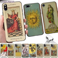 tarot cards reading shell phone case for iphone 13 8 7 6 6s plus x 5s se 2020 xr 11 12 pro xs max