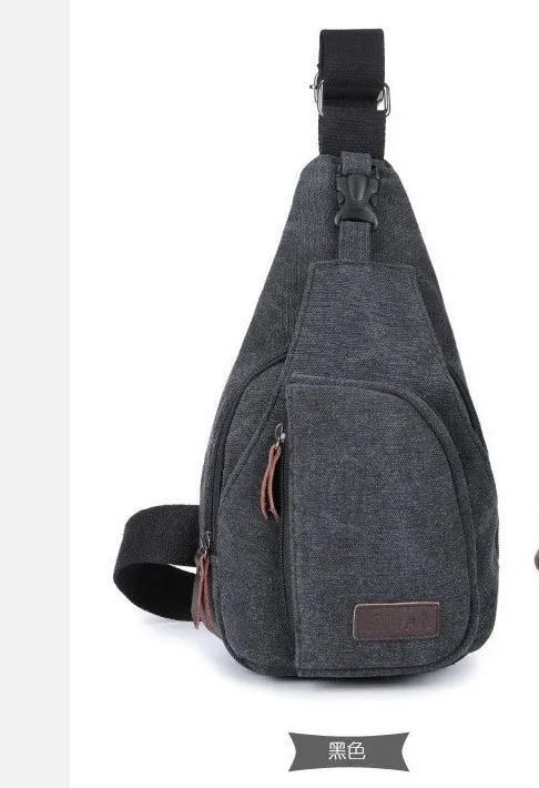 

2018 Brand New Men Vintage Canvas Leather Satchel Shoulder Sling Chest Pack Bag