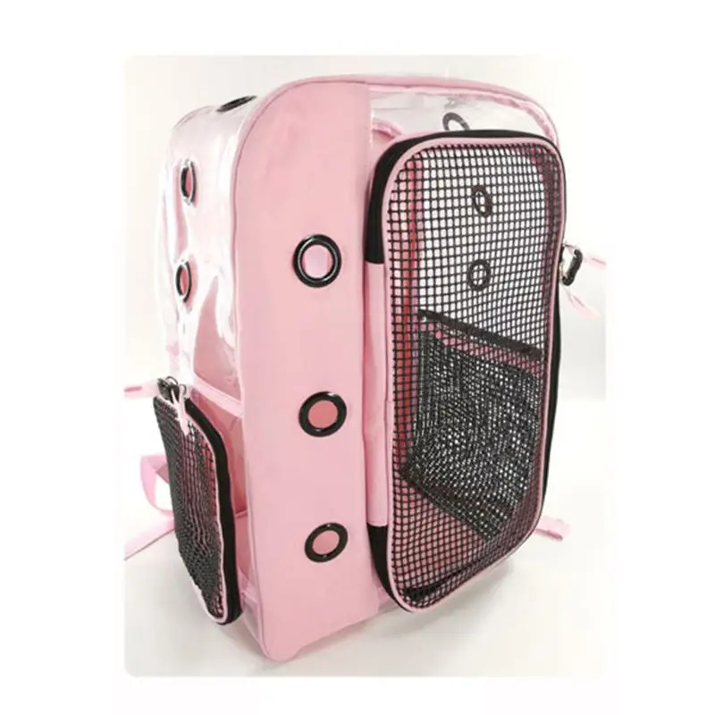 

Pet Clear Puppy Dog Backpack Carrier Breathable Foldable Backpacks for Outdoor Walking 20CA