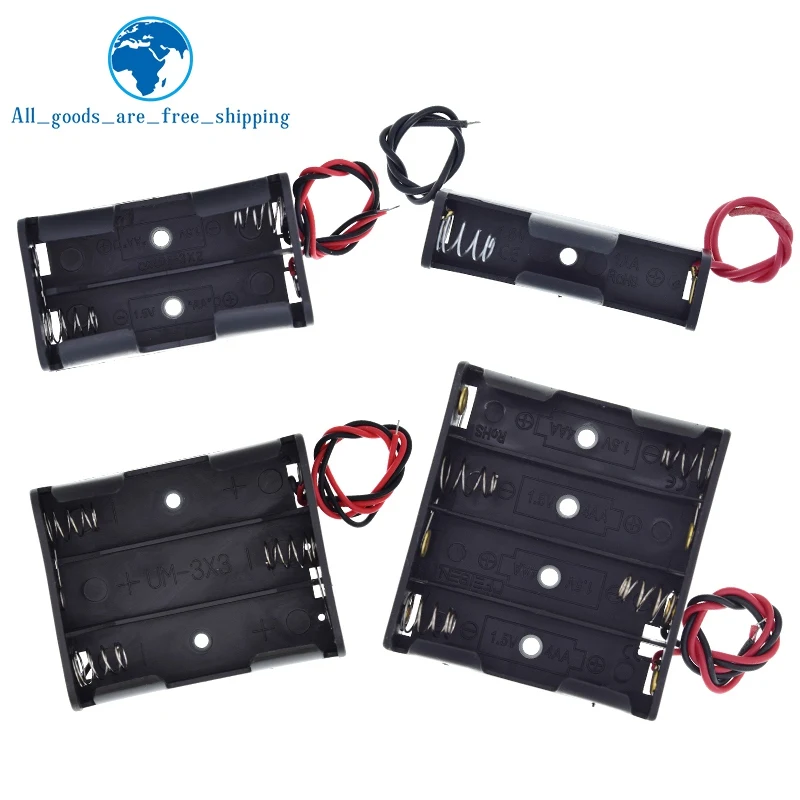 Контейнер для хранения батарей размера АА 1 шт. держатель 5 размеров с 2 3 4 слотами