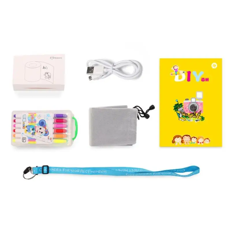 

P02 WiFi 1080P Kids Digital Camera 8MP DIY Photo Printing Video Recorder Camcorder Children Mini Cute Instant Print Camera Gift