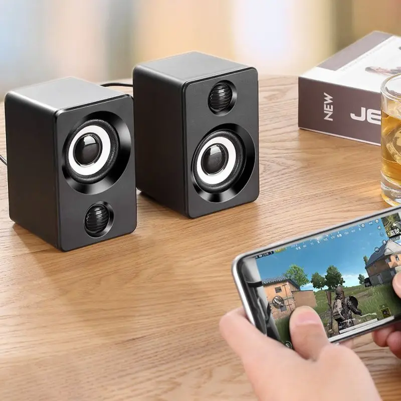 Настольный мини портативный аудио провод динамик USB питание Aux-In для