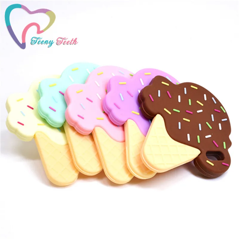Mordedor de silicona para beb&eacute;, juguetes masticables de dentici&oacute;n, sin BPA, collar de lactancia, 1 ud.-0
