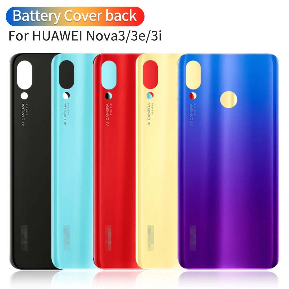 100% новый чехол для аккумулятора Huawei Nova3 задняя крышка Nova3e Nova3i запасные части +