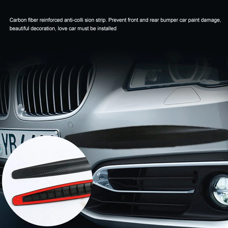 2Pcs Car Auto Bumper Protector Corner Guard Anti-Scratch Strips Sticker Body Moldings Accessiories CZ |