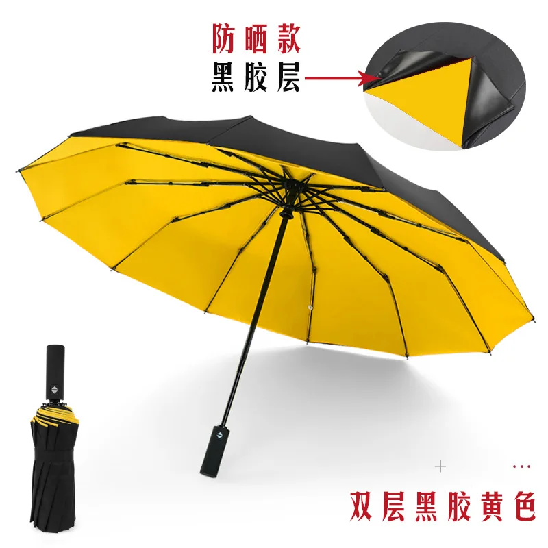 

Double Layer Automatic Parasol Umbrella Car Long Couple Patio Golf Umbrella Windproof Men Sombrilla Parasol BY50BU