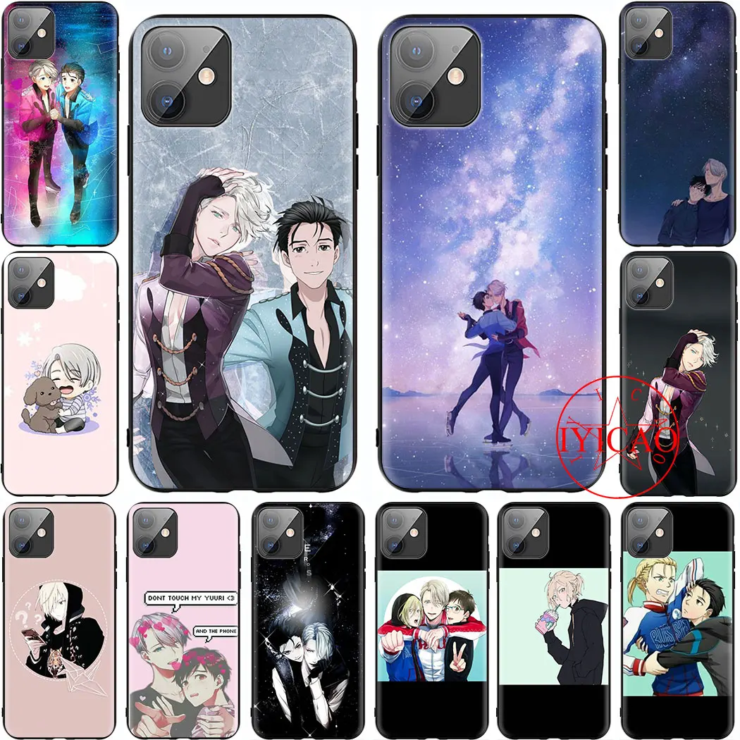 Yuri On Ice Мягкий силиконовый чехол для телефона iPhone 5 6 7 8 11 5S 6s Plus 7Plus 8Plus XR XSMax Max