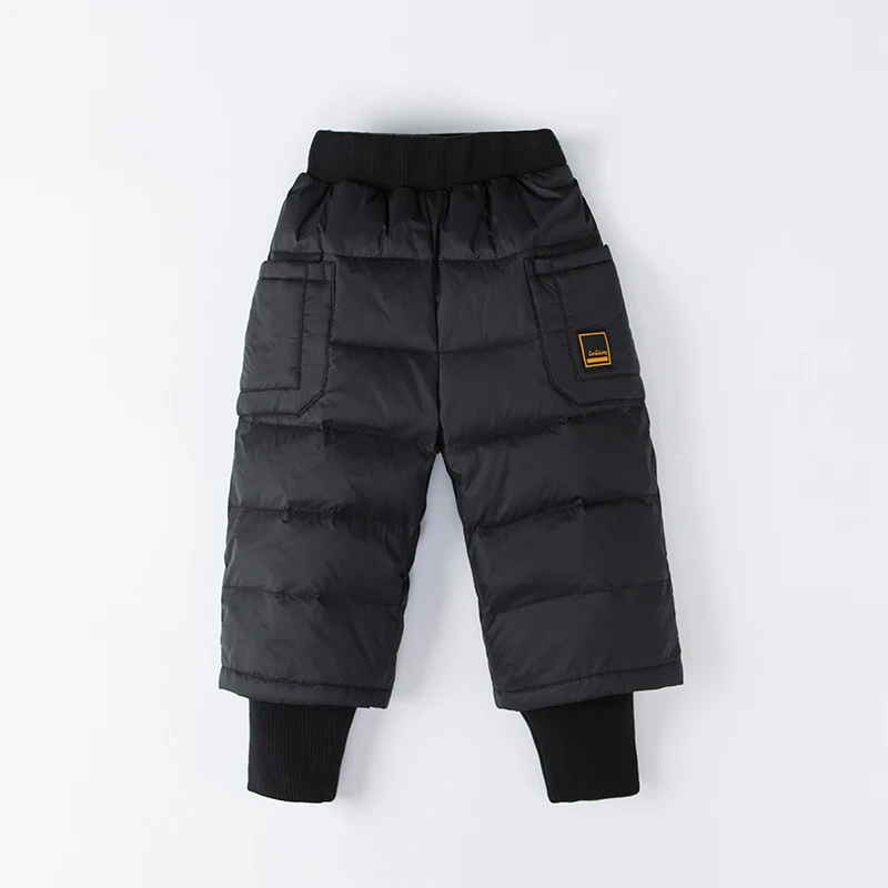 Новинка 2020 года осенние и зимние свободные лыжные штаны Детские Пуховые