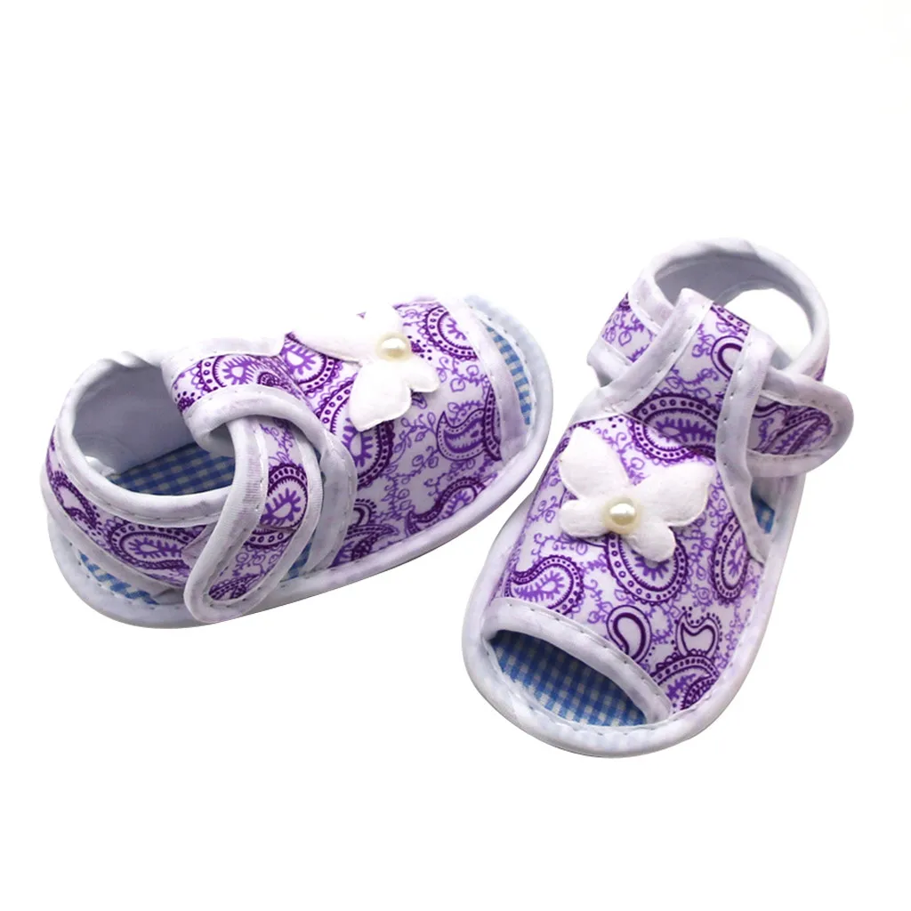 

Toddler Girls Sandals Infant Newborn Soft Soled Summer Flats Shoes Baby Girl Kawaii Embroidered Shoe Sandalias Bebebs Dress Shoe