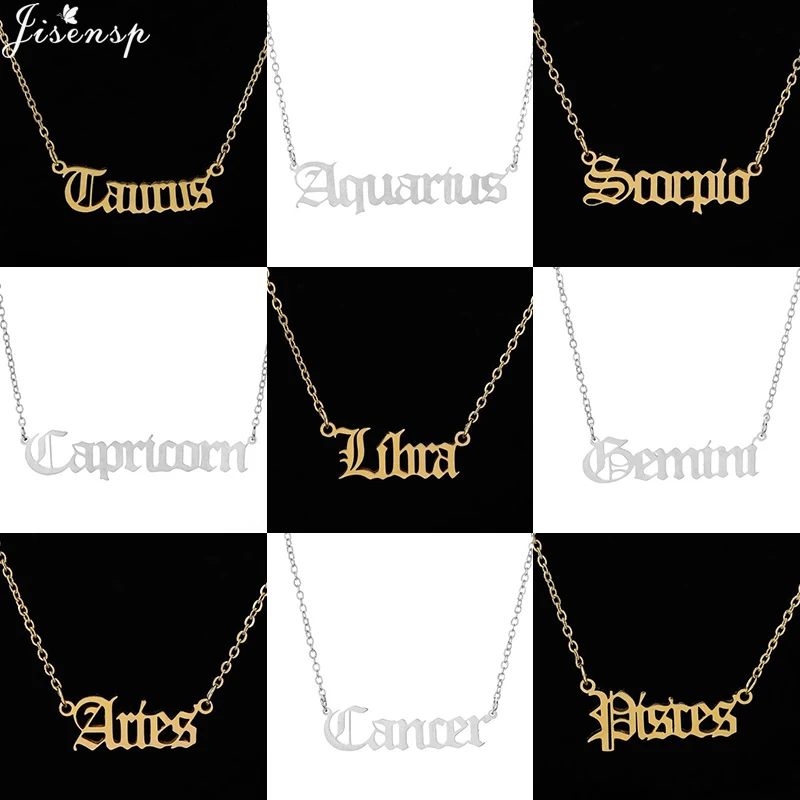 12 знаков зодиака Подвеска Созвездия ожерелье для женщин мужчин Дева Скорпион