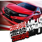 3D алюминиевый город турбо Mugen POWER эмблема хромированный логотип задний значок наклейка на багажник автомобиля Стайлинг для Honda Civic Accord CRV NSX FN2