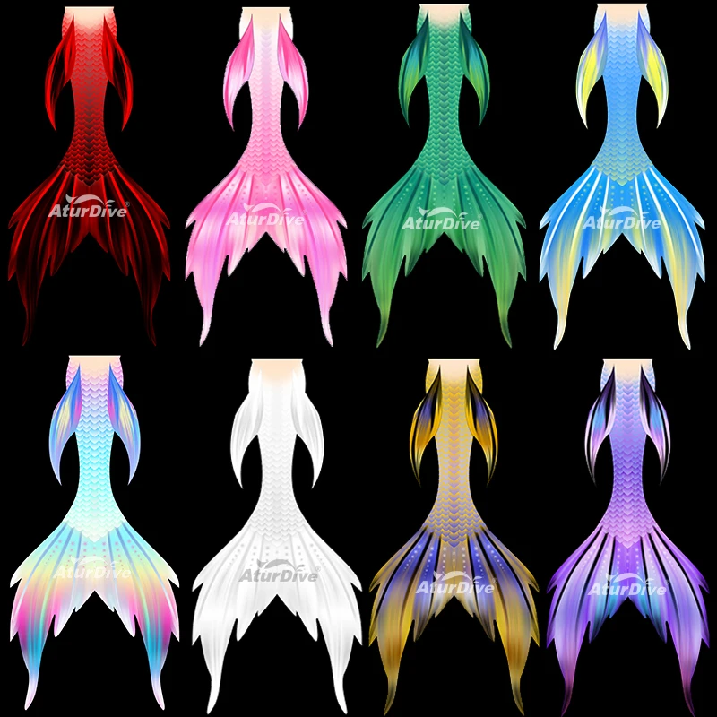 Professional  swimsuit Mermaid aquarium performance suit  course training adult children custom size Can wear large Mermaid fins