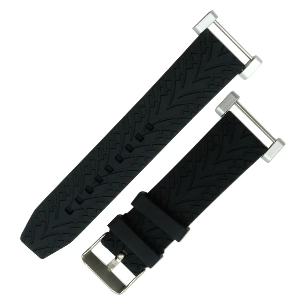For Suunto Core Watch Strap Soft Rubber Silicone+Stainless Buckle And Adapters 2Pcs Tool | Наручные часы