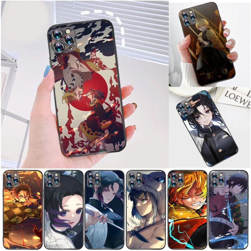 

Demon Slayer Kamado Nezuko Kamado Tanjirou Kimetsu No Yaiba Agatsuma Zenitsu Phone Case For iPhone 6 6S 6Plus 7 8 Plus Funda