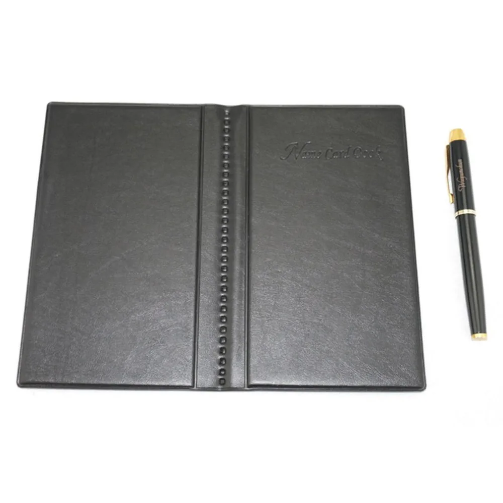 Большая емкость визитная карточка книга ID держатель для карт чехол ПВХ кожа