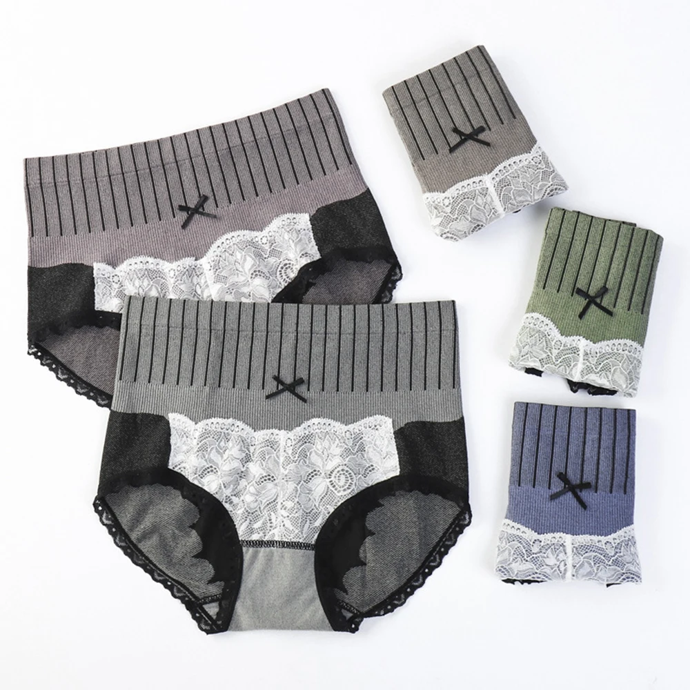 

Seamless Women's Underwear Female Panties High Waist Cotton Lace Hip Lift Ladies Briefs Lingerie Breathable Underpants Intimates