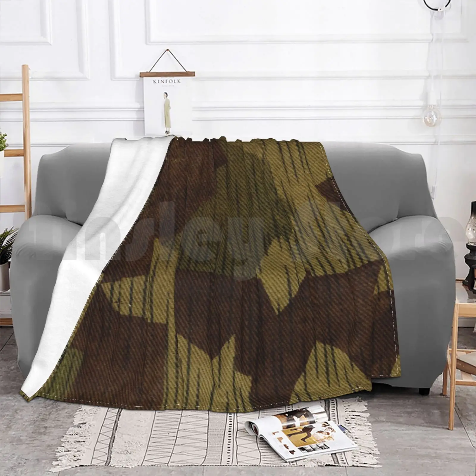 Splittertarn B люфтвафф Камуфляжный немецкий Ww2 одеяло для дивана кровати путешествия