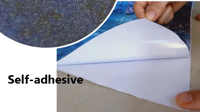 Custom PVC Waterproof Blue Sky White Clouds Floor Wallpaper Murals Home Decor for athroom Kitchen 3D Sticker Backdrop | Обустройство