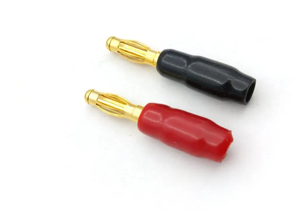 4 шт. медь мм разъем типа &quotбанан&quot позолоченный разъем|plug 4mm|plug goldplug banana |