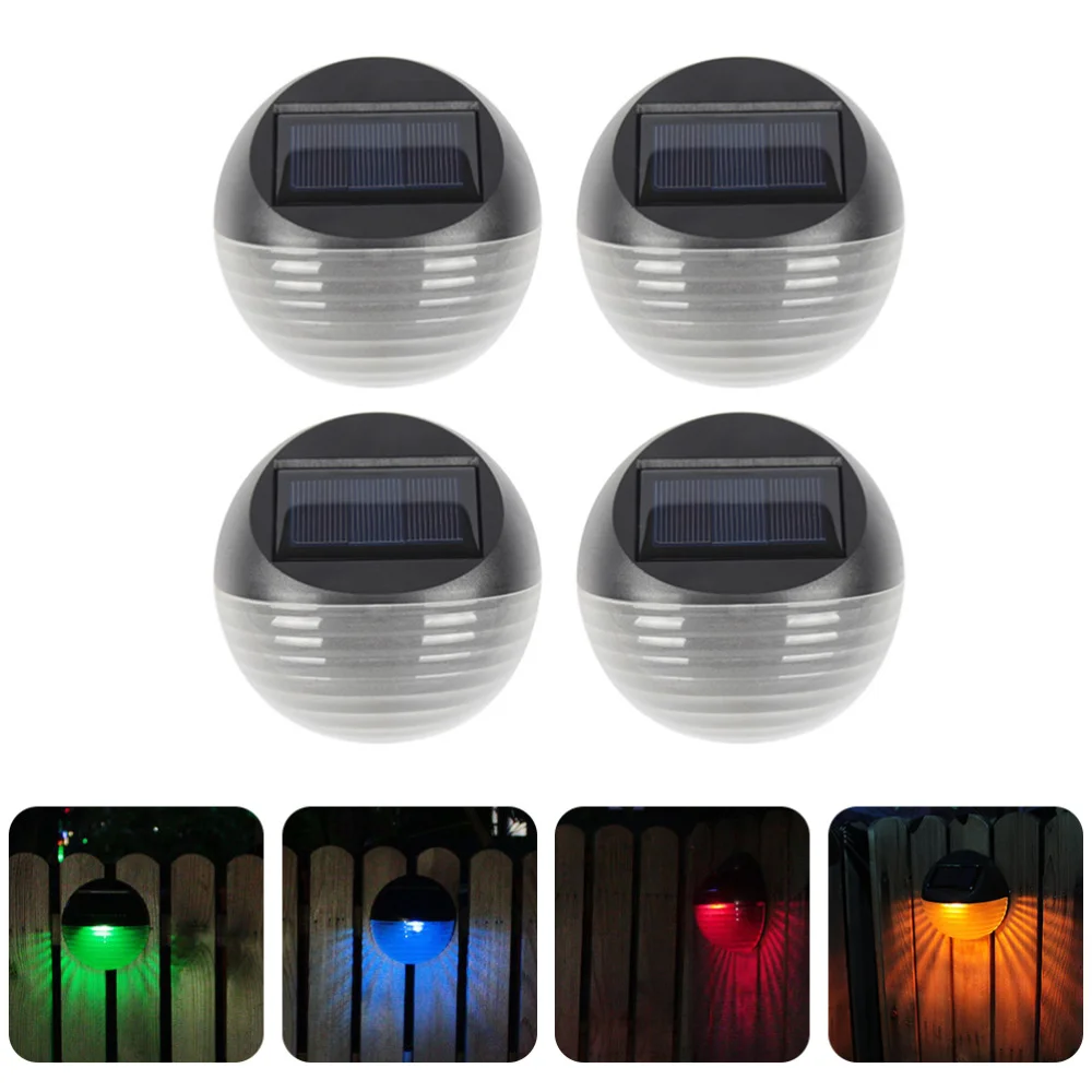 

4pcs Outdoor Waterproof Yard Lamps Garden Villa Lamps Solar Energy Lights