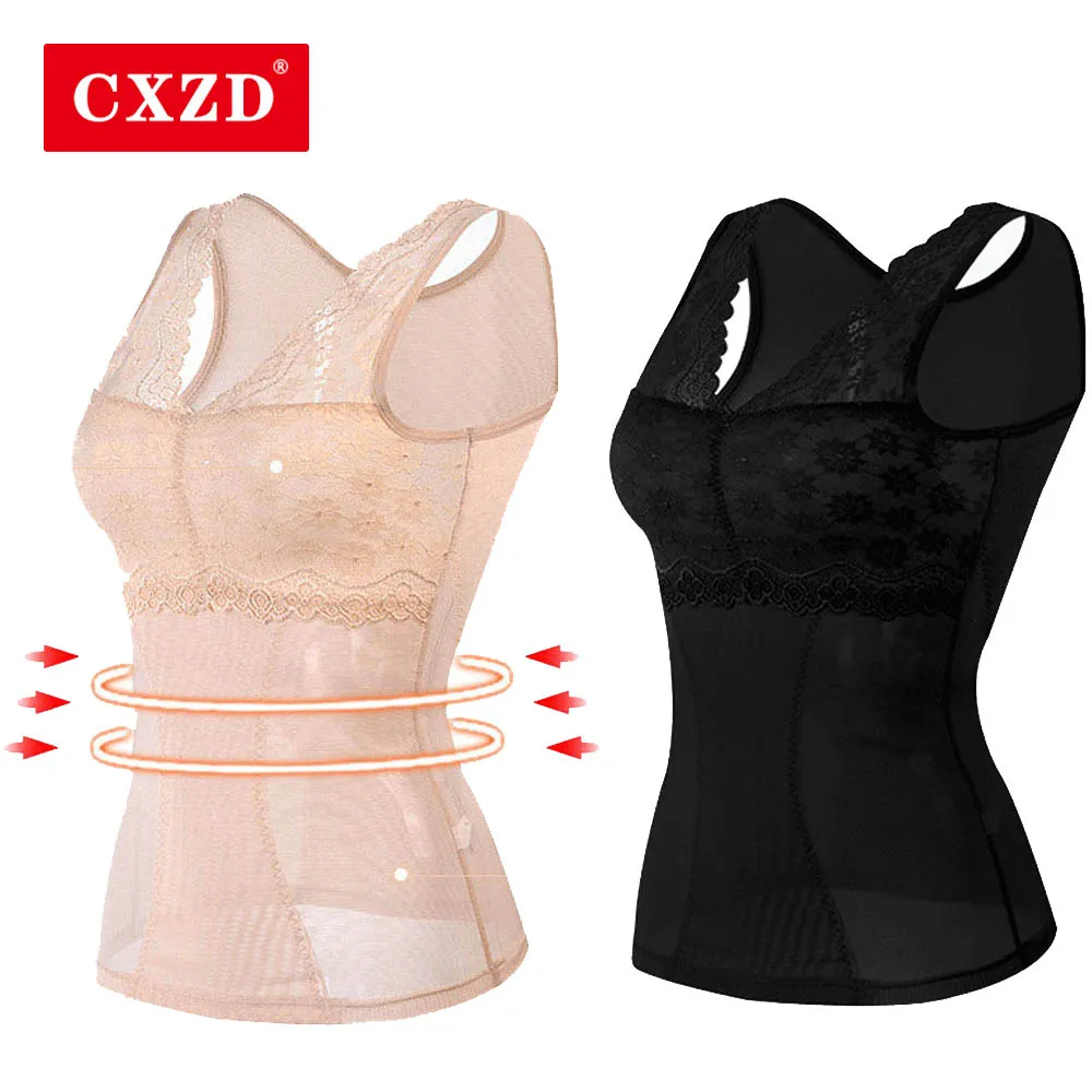 CXZD женское корректирующее белье стройнящий бюстгальтер размера плюс майка