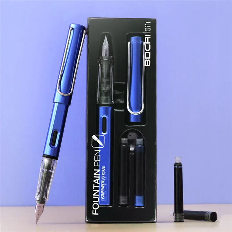 

Conjunto de canetas tinteiro de alta qualidade, canetas tinteiro e materiais de papelaria para escrita em vrias cores para
