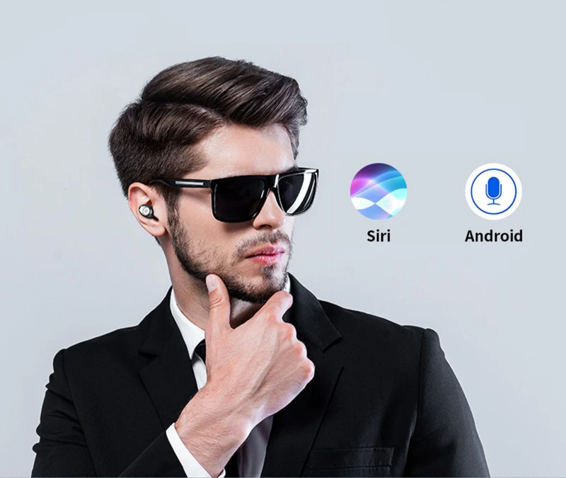 Сенсорные Bluetooth 5,0 беспроводные наушники Blutooth с шумоподавлением, наушники с громкой связью F9, спортивные TWS наушники