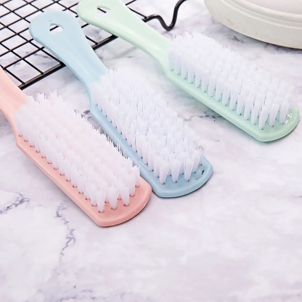 

2Pcs Plastic Small Brush Shoes Cleaning Brush Hanging Type Soft Bristles Shoe Washing Brush Laundry Brush Shoe Cleaning