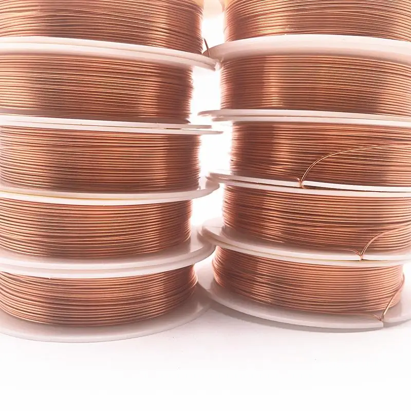 

1roll 0.25/0.3/0.4/0.5/0.6/0.7/0.8/1.0 mm brass wire beaded wire, used for jewelry making copper color