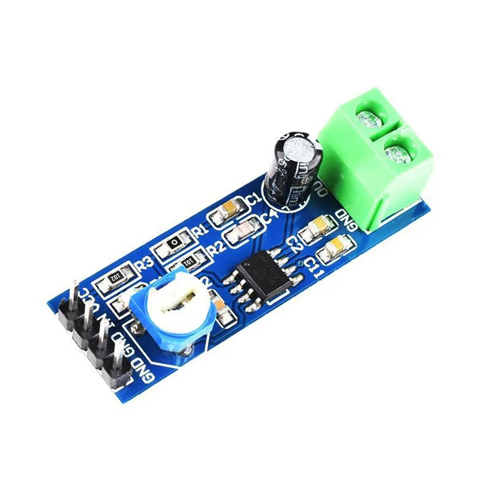 

LM386 Power Amplifier Board 200 Times Gain Audio Amplifier Board Mono Audio Power Amplifier Module Audio Amplifier Module