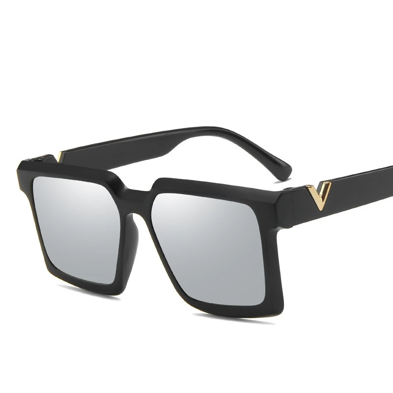 Новинка квадратные солнцезащитные очки для женщин фирменный дизайн большая