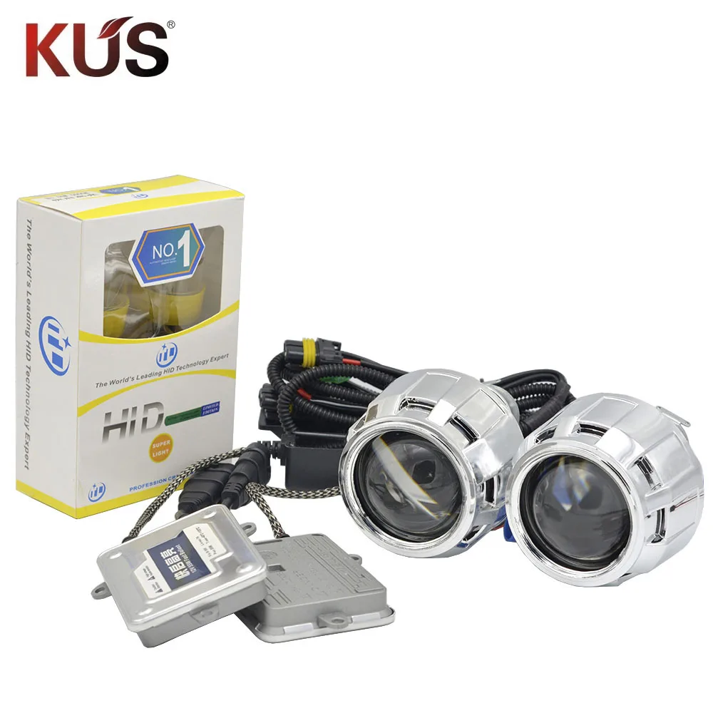 2 5 дюймовые Биксеноновые Hid Проекционные линзы кожухи 55 Вт Комплект Ксеноновых