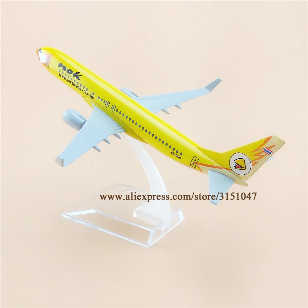 Сплав металла желтый тайский NOK Air B737 Airlines модель самолета Таиланд Boeing 737 Airways