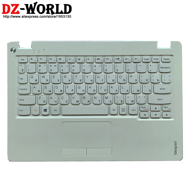 

New/orig Shell C Cover Palmrest White Upper Case With Russian Keyboard Touchpad for Lenovo Ideapad 100S-11IBY Laptop 5CB0K48355