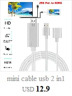 Мини-кабель usb 2 в 1 USB 3,0-HDMI 4K HD 1080P цифровой HD tv AV tv Кабель-адаптер Шнур для iPhone XS/XS MAX/XR