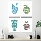 Зубная щетка настенная живопись холст печать плакаты смешной Туалет Мойте руки цитаты настенные картинки для украшения для ванной комнаты YX213