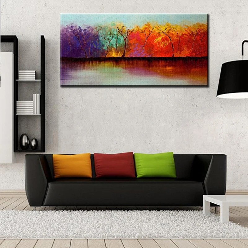 Ручная роспись большого размера высокое качество украшение для дома настенная