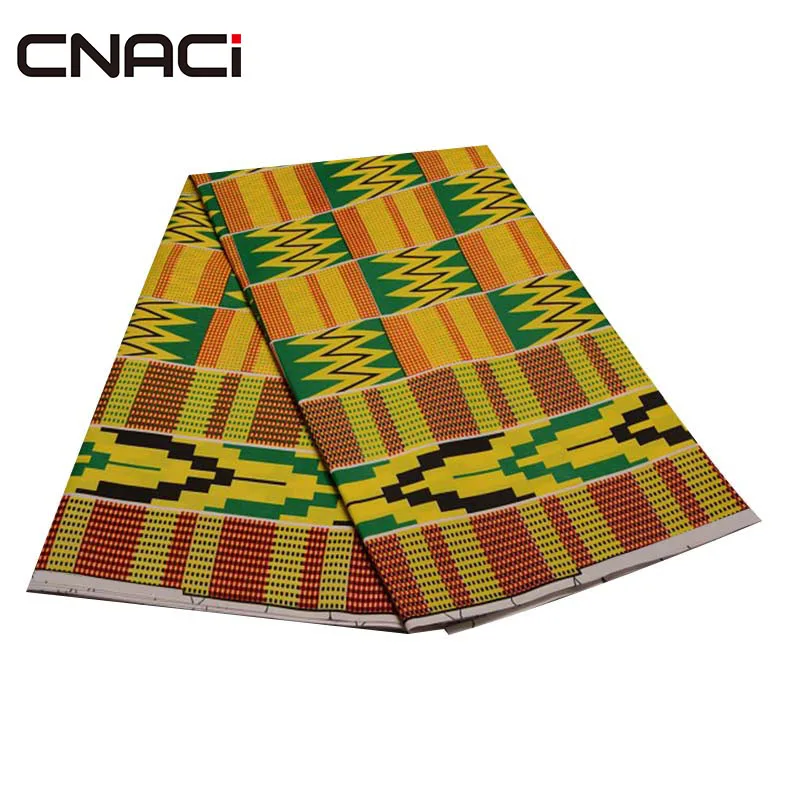 CNACI 6 ярдов Новая африканская Гана ткань Kente Мода настоящий воск Анкара ткани Африканский принт Tissu воск Гана ткань Kente