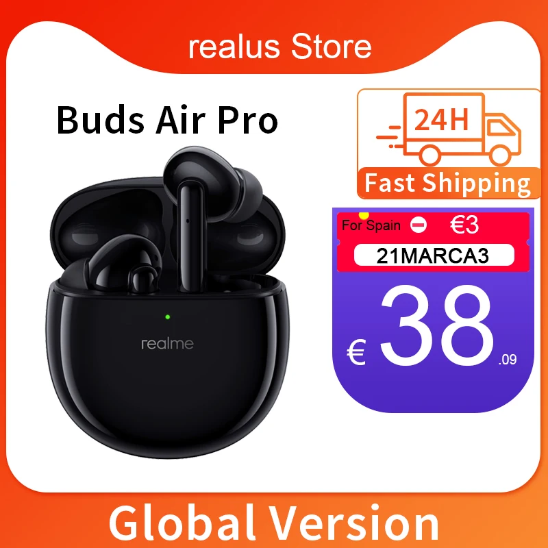Глобальная версия realme Buds Air Pro TWS наушники Blutooth 5 0 активное шумоподавление двойной