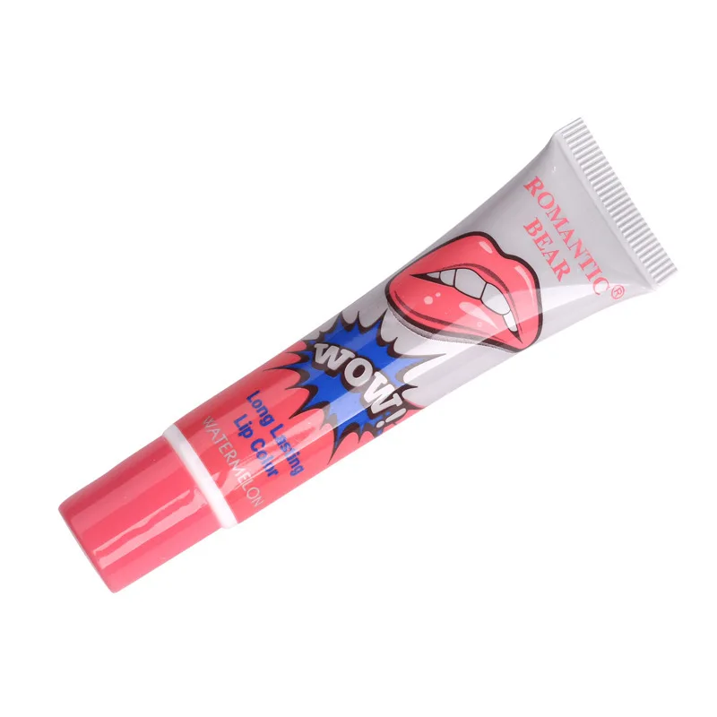 

Waterproof Long-lasting Romantic Bear WOW Lip Gloss Cosmetics TATTOO Magic Peel Off Mask Lip Tint 6 Colors Liquid Lipsticks