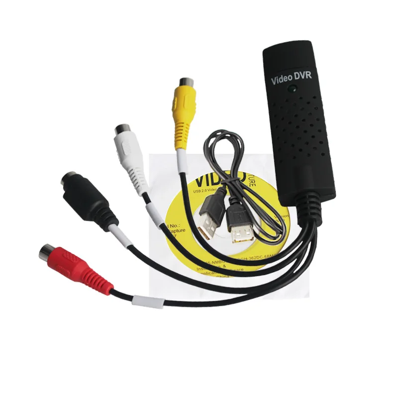 Адаптер карта TV Video DVR USB 2 0 Easycap Capture 4-канальный DVD VHS Audio | Электроника