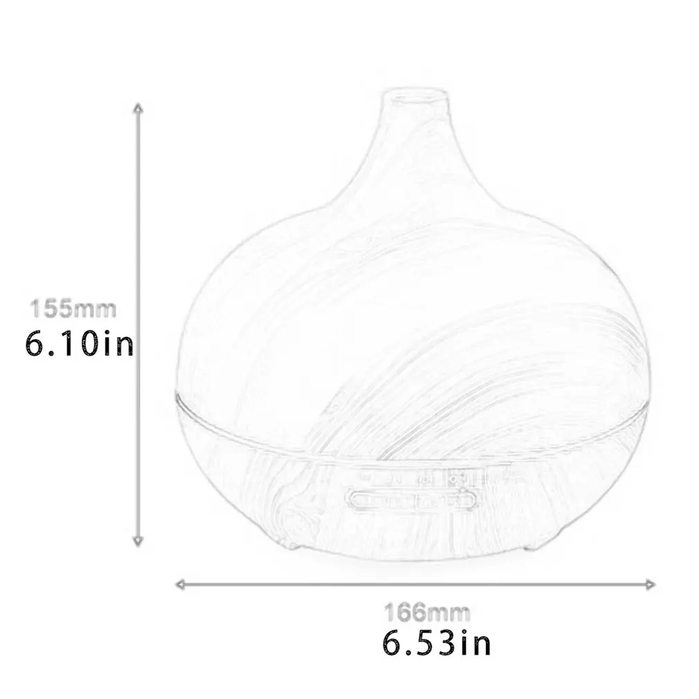 

400ml Aroma Air Humidifier wood grain with LED lights Essential Oil Diffuser Aromatherapy Electric Mist Maker for Home