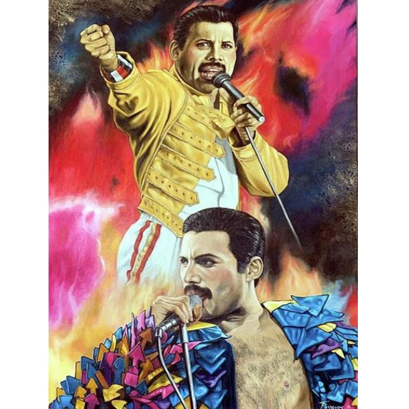 

5D DIY алмазная живопись Queen Freddie Mercury Алмазная вышивка Стразы изображение полного бриллианта мозаика украшение для дома подарок