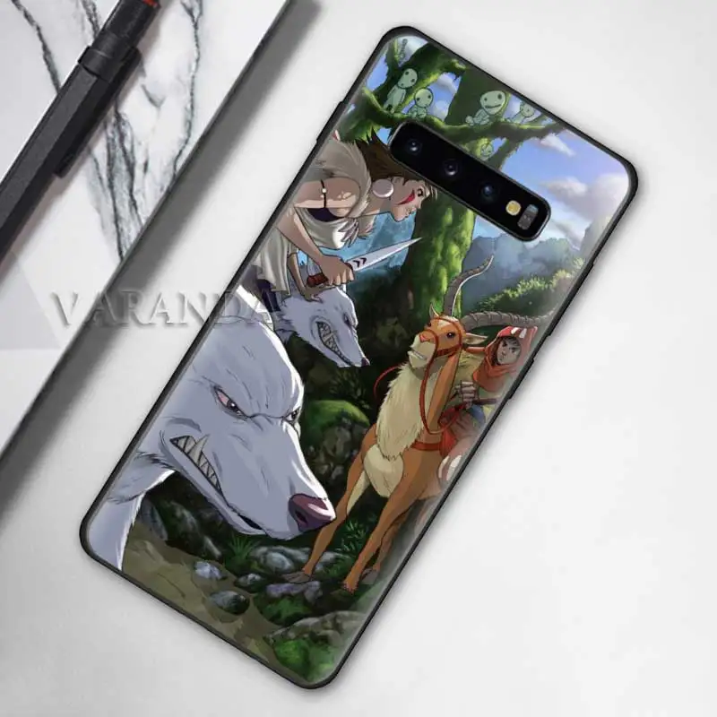 

Case for Samsung Galaxy S20 FE S10 Plus S9 S8 S21 Ultra S10e Note 20 10 Lite 9 Soft Phone Cover Fundas Princess Mononoke