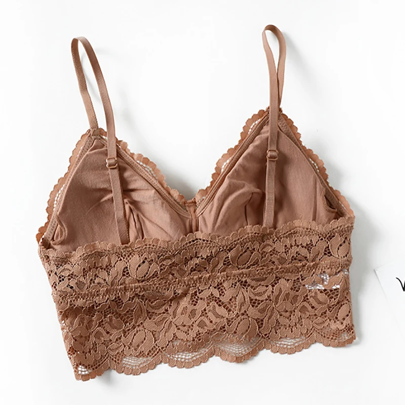 Кружевной тонкий бюстгальтер без косточек с треугольными чашками подкладка из
