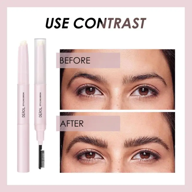 

Double-headed Eyebrow Wax Waterproof Lasting Wild Eyebrow Styling Soap Cream Natural Eyebrow Cream Styling Liquid TSLM1