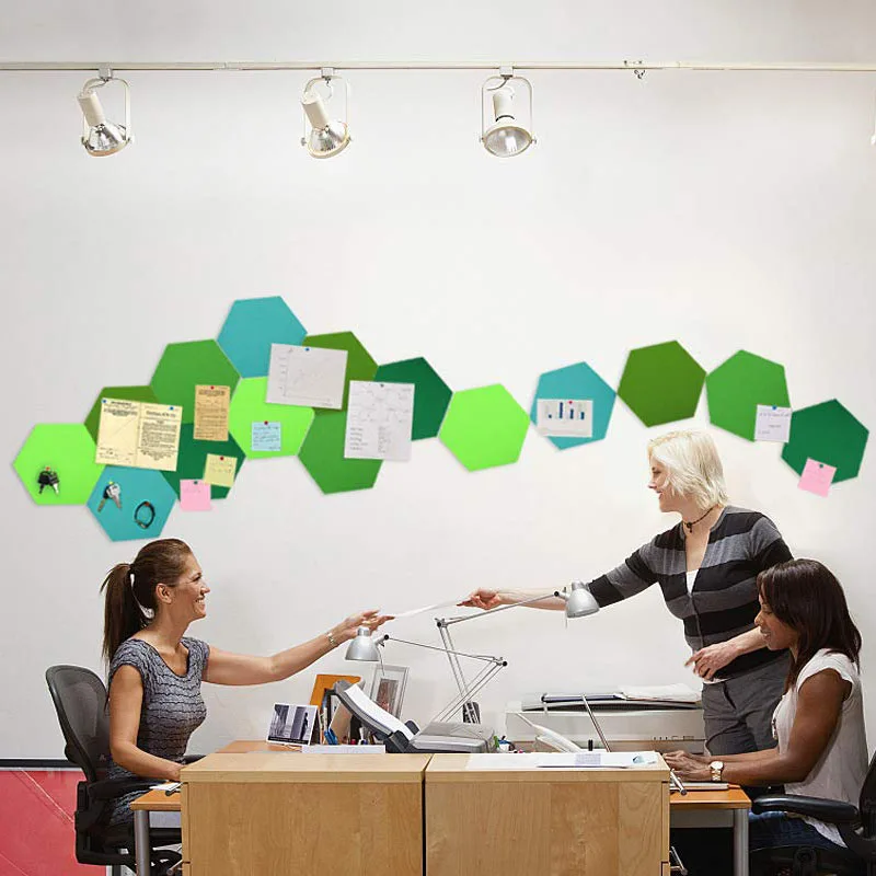 5 шт./компл. Шестигранная войлочная доска Настенная Наклейка многофункциональная