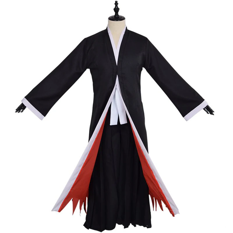 Костюм для косплея из аниме отбеливатель Kurosaki костюм Ичиго черная накидка брюки