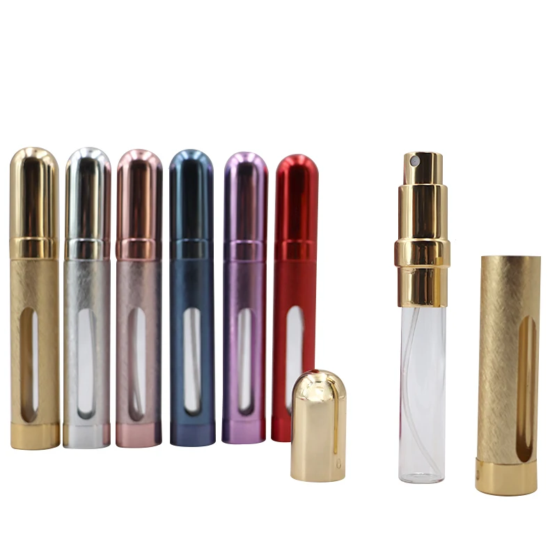 

1pc 12ml Perfume Spray Bottle Empty Mini Container Cosmetic Small Toner Bottle Portable Travel Aluminum Refillable Storage