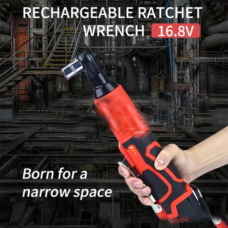 

Электрический гаечный ключ, двойной Трещотка с углом 90 градусов, 18 в, с литиевым аккумулятором